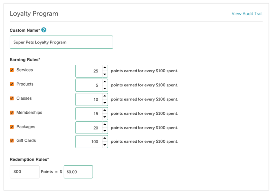 10.1 Loyalty Program Settings
