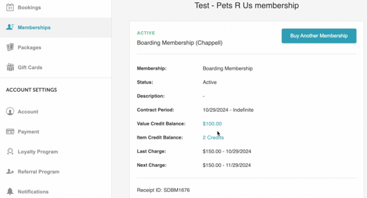 6.1 Membership Details